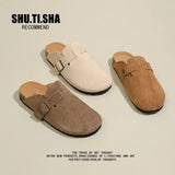 Bucken Shoes Women's All Kinds Of Ugly And Cute Slippers 2023 Spring New Style One Foot Lazy Shoes Retro Beans