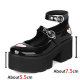 Design Buckle Decor Platform Mary Janes Pumps 2023 Spring Dropship Platform Sweet Comfy Woman Shoes