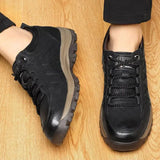 Boots Leather Casual Men Shoes Comfortable Sneakers Casual shoes Walking Footwear Lac-up Mens Vulcanize Leather