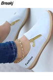 Fashion Running Shoes Women Flats Sports Shoes New Autumn Designer Classic Walking Casual Sneakers Rome Zapatos De