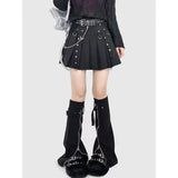 Breakj Leg Set Thin Drawstring Pile Socks Crucifix Design Boots Horn Socks Tide