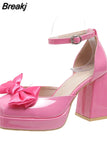 Women Mary Janes Pumps Shoes Brand Design 2023 Spring Gothic Style Lolita Sweet Girl Office Lady High Heels Pumps