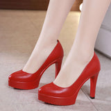 High Heel 13Cm Thin Heel Cheongsam Model Catwalk Shoes Women's Thick Soles Waterproof Platform Professional