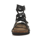 2023 New Summer Women Gladiator Buckle Cork Sandals Beach Outside Patchwork Non-slip Casual Sandalias