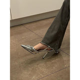 Fairy Style Increases All Kinds Of Sandals Online Celebrities Show Long Legs And Buckle High Heels In