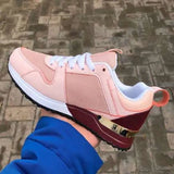 New Arrival Women Sneakers Fashion Mixed Color Casual Sports Running Shoes For Woman Suede Leather Comfort