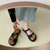 Women Summer New Fashion Soft Sole Comfortable Ladies Shoes Korean Outdoor Flip Flops Beach Shoes Casual Flat