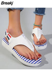 for Women 2023 Fashion Roman Women's Sandals Summer Fashion Platform Women's Thong Sandals Casual Female Beach