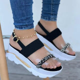 Women Sandals Summer Heels Sandals With Wedges Shoes For Women Peep Toe Platform Sandalias Mujer Brand Shoes On Heel Luxury