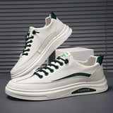 Casual Shoes for Men Comfortable Mens Skateboard Shoes Handmade Design Flats Sneakers Male White Vulcanized