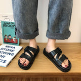 New Summer Women Slipper Casual Beach Open Toe Outside Platform Flat with Non-slip Slide