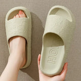 Women Soft Sole House Slippers 2024 Summer Beach Thick Platform Slipper Sandals Women Korean Eva Slippers Couple Home Flip