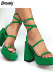 High Heels Women Sandals 2023 Spring Summer Brand New Dropship Walking Comfy Fashion Office Lady Women Shoes