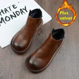 Retro Women Boots Ladies British Wind Students Ankle Boots Korean Casual Short Boots Japanese Original Big Head Doll