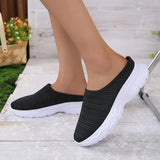 for Women 2023 Outdoor Breathable Women's Vulcanize Shoes Thick Bottom Walking Shoe Easy Put on Slippers Slip-on
