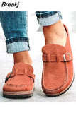 Women Retro Shoes Slip on Mules Ladies Comfort Flats Female New Plus Size 43 Casual Men Summer Flat Clogs Zapatos