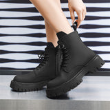 Breakj Martin Boots Male Autumn And Winter Long Tube Overalls Net Red High Street Soft Leather British Yuppie Male Boots