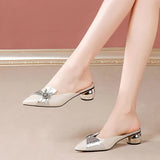 High Heels Women Cute White Floral Slip on High Heel Shoes Lady Casual High Quality Spring & Summer High Heel Pumps