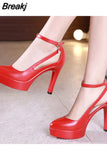 Pumps Luxury Pointed Toe Office Lady Pumps Black Ladies High Heels Sandals 2023 Women Leather Office Shoes Summer