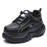 Sneakers Female Harajuku Retro Old Platform Shoes Casual Comfortable Breathable Increased White Shoes Femme