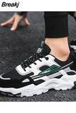 Men Sneakers Spring New Breathable Comfortable Vulcanized Shoes Male Lace-up Casual Flat Running Trend Platform