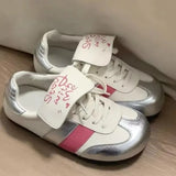 and Cute Long Tongue German Training Shoes Female 2024 New Versatile Puff Shoes Casual Sports Board Shoes Sneakers