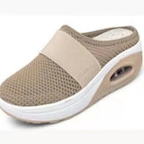 Women Slipper Walking Shoes Air Cushion Slip-On Orthopedic Diabetic Ladies Platform Mules Mesh Lightweight Slipper Wedge