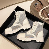 Ankle Boots Female Leather Luxury Designer Shoes Woman Summer 2023 Trend Wedges Heel Elegant Sandals Booties Large