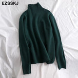 Sweater Women Pullover Casual Turtleneck Long Sleeve chic loose 2021 Knit Sweater Female Jumpers soft