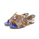 High Heel Cool Drag Female 2023 Summer New Pearl Fish Mouth Large Size Sandals Thick Heel Fashion Women's Shoes