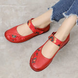 Leather Soft Bottom Women Flats Mother Shoes Comfort Oxford Shoes For Women Shoes Women Loafers