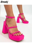 High Heels Women Sandals 2023 Spring Summer Brand New Dropship Walking Comfy Fashion Office Lady Women Shoes