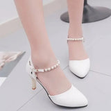 Damskie Women Fashion Black Suede High Heel Shoes Lady Casual Blue Rivet Party Heels Female Spring Summer Pumps