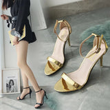 Gladiator Sandals Roman sandals Summer Office High Heels Women Buckle Strap Pumps Casual Women
