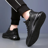 Men genuine Leather Casual Shoes Brand Fashion Sneakers men Black Designer Shoes Soft Men sneakers Mocasine