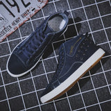 Shoes for Men 2023 Summer New Men's Casual Shoes High Top Vulacnized Shoes Male Flats Lace-up Sneakers Zapatos