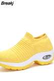 Women's Casual Sneakers Summer Comfort Mesh Running Shoes Breathable Cushion Black Sneakers for Women 2023 Student