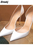 Women Sexy D'Orsay 12cm High Heels Pointed Toe Elegant Ladies Party Shoes 10cm Thin Stiletto Pumps Customized Accept