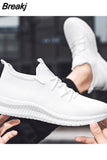 Men Running Shoes Breathable Lac-up Sport Shoes Lightweight Comfortable Walking Sneakers Black Tenis Masculino Zapatillas