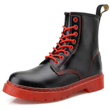 Boots Women 2021 New Winter Chunky Platform Boots Thick Bottom Punk Genuine Leather Motorcycle Botas Women Plus Size