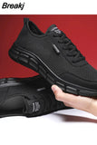 Men's Casual Shoes Large Size Breathable Outdoor Flat Mesh Lightweight Sneakers Fashion Running Shoes Zapatillas Comodas