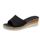 Women Sandals Elegant Woman Shoes With Low Heels Wedge Sandals Summer Zapatos Mujer Peep Toe Platform Sandals Ladies