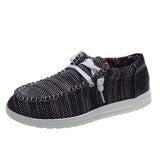 New Women Shoes Sneakers Knitted Mesh Dude Flats Large Size Ladies Slip on Zapatill Mujer Casual Summer Female