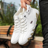 Men Sneaker Shoes Luxury Designer Leather Loafer Walking Sports Shoes Comfortable Ankle Boots High Quality Motorcycle Shoes