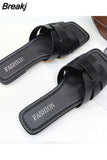 Design Beach Flat Shoes Female Slippers Summer Slipper Women Shoes Ladies High Quality Slides New Sandals Womens