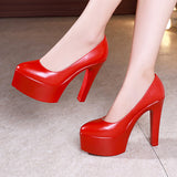 High Heel 13Cm Thin Heel Cheongsam Model Catwalk Shoes Women's Thick Soles Waterproof Platform Professional