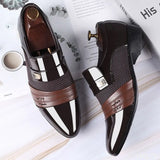 Men Slip on Men Dress Oxfords Fashion Business Dress Men Shoes 2023 New Classic Leather Men'S Suits Shoes Man