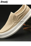 Men's Flat Loafers Driving Lazy Slip on Canvas Shoes Canvas Men Breathable Casual Driving Shoes 2023