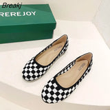 Knitted Single Shoes Women Flat Shoes Round Toe Casual Shoes 11 Colors Spring Summer Plus Size
