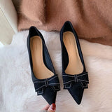 Work Black Work Shoes Pointed Single Shoes 2023 Spring Fairy Style Soft-Soled Flat
